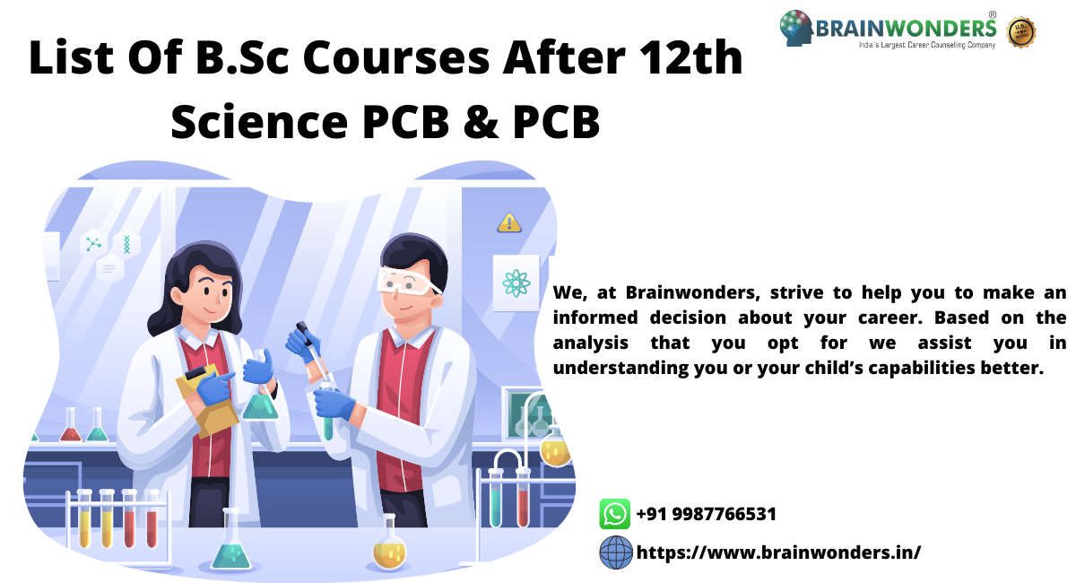 List Of B.Sc Courses After 12th Science PCB